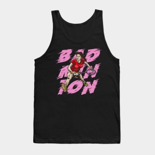 vector of badminton women netting Tank Top